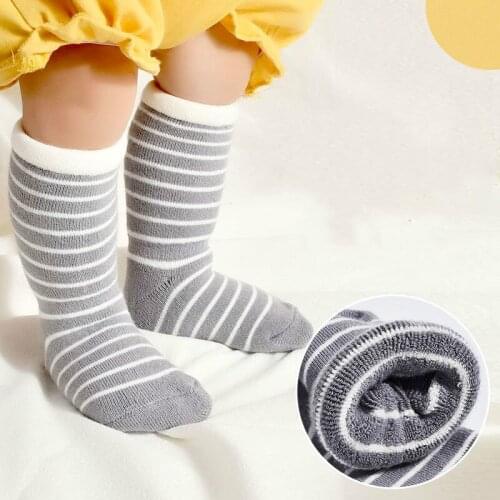 3 Pair/Lot Soft Baby Cotton Socks Boy Girl Baby Cute Cartoon Warm Terry Socks Children Socks