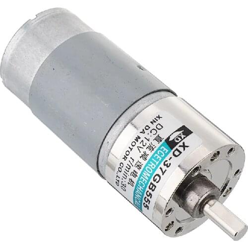 555 Gear Reducer Motor 37GB555 DC 12V 24V Large Torque Reversible Motor 10RPM/30RPM/50RPM/100RPM/150RPM/200RPM/300RPM/500RPM