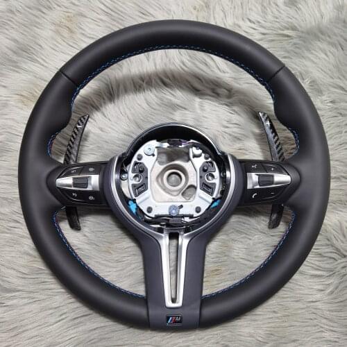 Car Steering Wheel For BMW M1-M4 model OHC MOTORS Motors Genuine Leather Car Steering LED Carbon Fiber Steerng Wheel
