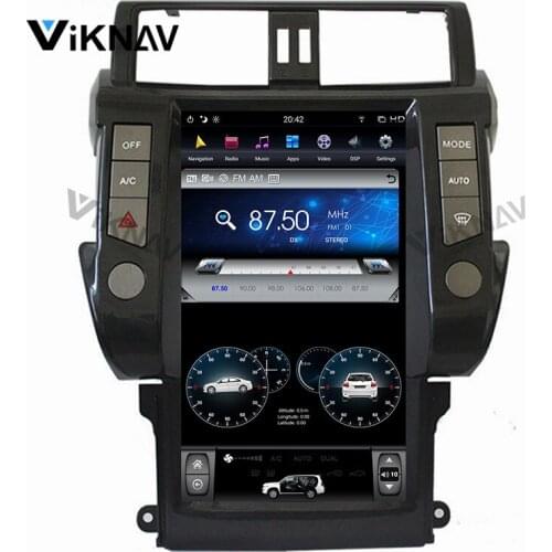 Vertical screen car Radio GPS navigation for-TOYOTA Land Cruiser Prado 2010-2013 car DVD player