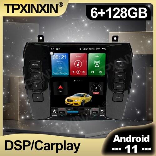 128G Android 11 Tesla IPS Screen Car Radio For Jaguar XJ 2004 2005 - 2008 Auto Multimedia DVD Player Navigation Stereo GPS 2 din