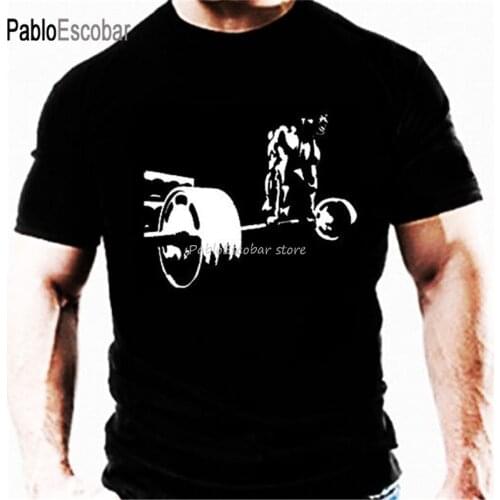 Brand tops euro size Bodybuilding Gym T Shirt Deadlift Novelty Wear Workout Training Top Clothes Uk Summer Style Tee Shirt