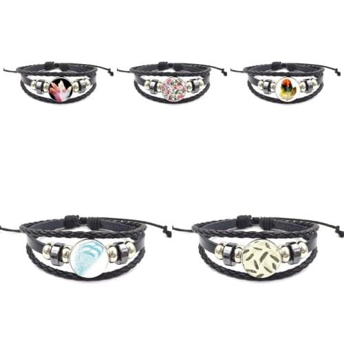 EJ Glaze For Women Jewellery Vintage Feather Bird Feather Luxury Brand Jewelry With Glass Cabochon