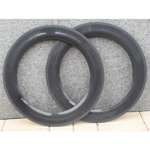 FLX-RIM-C08 : 3K Carbon Cycling road bike Bicycle 700C Clincher wheel rim 88mm (Basalt Brake Side)