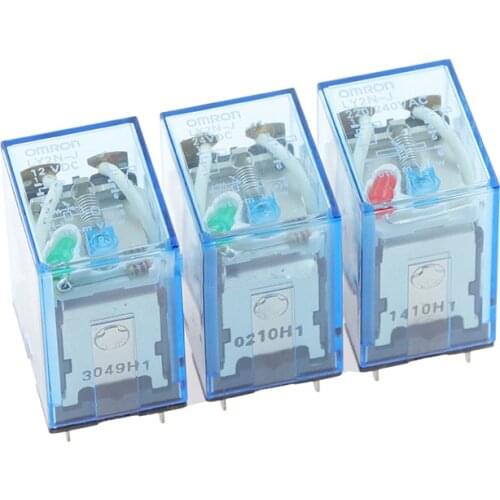 HOT NEW LY2N-J LY2N J LY2NJ 12V 24V 220V relay 12VDC DC12V 24VDC DC24V 220VAC AC220V Intermediate relay 10A 8PIN