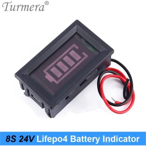 Turmera Battery indicator 3S 12V 4S 16.8V 5S 18V 1S-13S Lithium Battery and 12V Lifepo4 Battery Capacity Display for Screwdriver