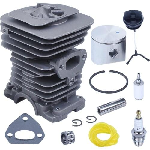 40mm Cylinder Piston Kit For Husqvarna 136 137 141 142 Chainsaw Repalce 530069941 Fuel Cap Filter Line Needle Bearing