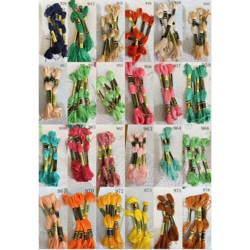 New CXC Threads Two labels rose to me 10 pieces cross stitch threads cross stitch embroidery thread threads colors 12