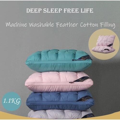 OLIVE New Cotton Twist Bread Feather Velvet Pillow Core To Protect Cervical Vertebra To Help Sleep Soft And Comfortable Bedding