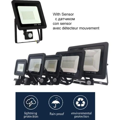 FloodLight Spotlight Exterior Street wall reflector LED Light Waterproof LED Lamp Security Lighting Sconces Mounting Pole Barn P