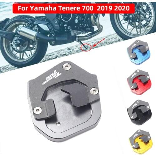 With logo For Yamaha Tenere 700 Tenere700 2019 2020 new Motorcycle Aluminum Foot side stand Extension pad enlarger Plate