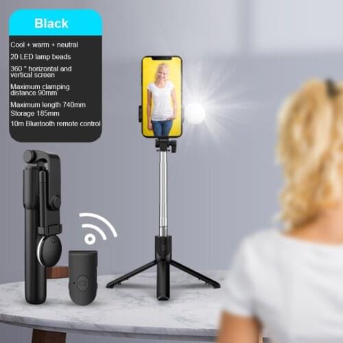 Mobile Phone R1x Selfie stick bluetooth beauty live broadcast tripod for xiaomi redmi note 9 iphone 11 12 pro huawei Vivo Phone