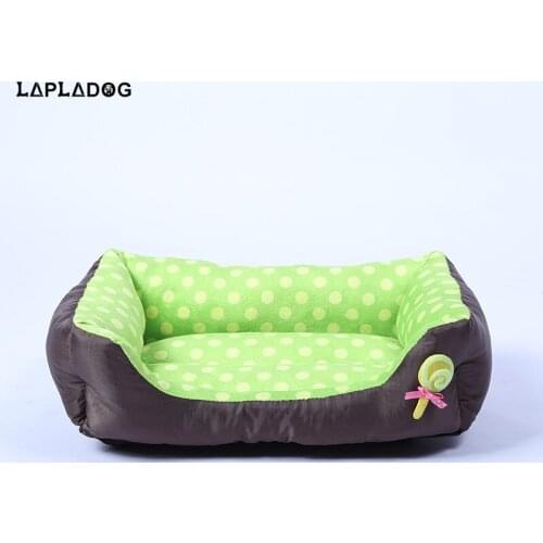 Cute Dot Dog Beds for cat house dog bed for large dogs supplies Mat Dog Car Seat S/M/L Puppy Cushion Pets Nest Pad Sleeping Bag