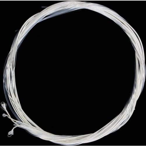 Tooyful Set of 6 Nylon Guitar Strings White E-A-D-G-B-E for Classical Guitar Replacement Parts