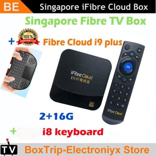 2021 latest iFibre Cloud box i9 Plus Singapore stable starhub TV Box Android 9.0 Media Player support bt 2+16G pk i9