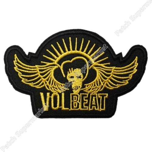 3.9" Wings Rockabilly Music Band LOGO Embroidered NEW IRON ON and SEW ON Patch Heavy Metal patchwork accessories clothes
