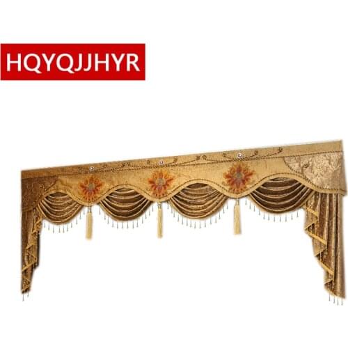 High quality Valance custom made for living room bedroom hotel apartment windows