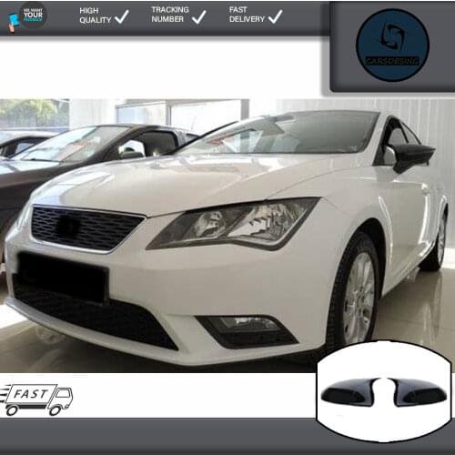For Seat Ibiza 2016 and Post Batman Bat Mirror Cover Bright Black Modified Accessories Car Mirror Accessories Tunnıng Auto