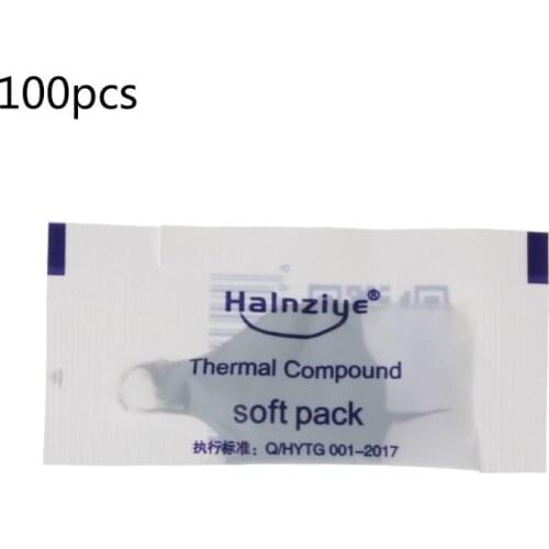 100Pcs Thermal Grease Paste Compound Silicon CPU Heat Sink Processor Cooling Paste Silicone Thermal Grease