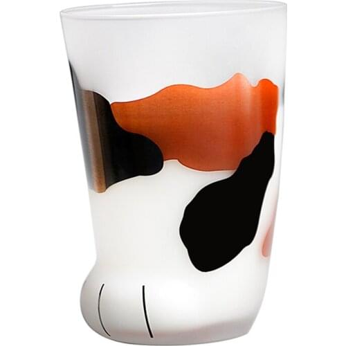 300ML Cartoon Home Water Cup Cute Cat Claw Shape Juice Cups Matte Coffee Milk Mugs Tea Glasses Mug Drinkware Beer Wine Glass