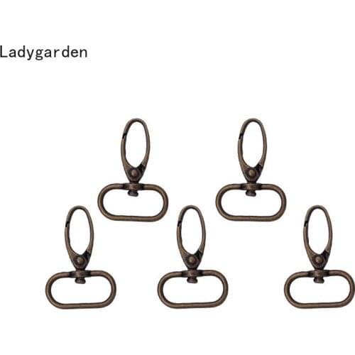 5PCS Swivel Lobster Leather Bag Handbag Purse Shoulder Strap Belt Clasp Clip Trigger Buckle Key Ring Dog Chain Collar Snap Hook