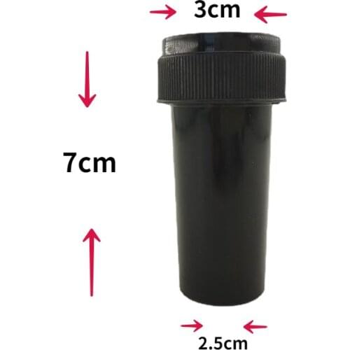 Cigarette Tobacco Box Push Down & Turn Vial Container Acrylic Plastic Storage Stash Jar Pill Case Box Herb Container Pocket