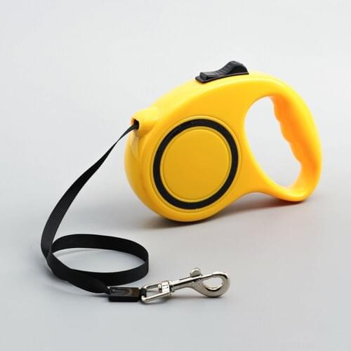 Automatic Dog Walking Leash 5 Feet-Roller Yellow