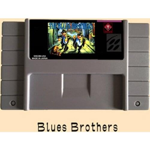 Blues Brothers USA Version 16 bit Big Gray Game Card For NTSC Game Player