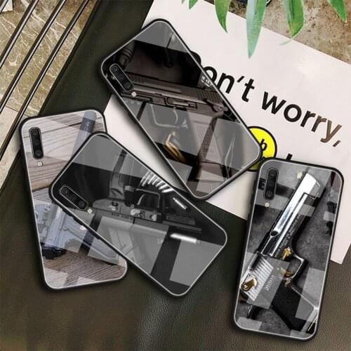 Pistol Tempered Glass Case For Samsung Galaxy A10S A10E A20S A20E A30S A40 A50S A60 A70 A80 A90 A6 A7 A8 Shell