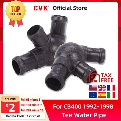 CVK Water Tank Cooling Radiator PUMP Water Pipe Connector Tee For Honda CB400 VTEC CB400 1992-1998 Motorcycle Accessories