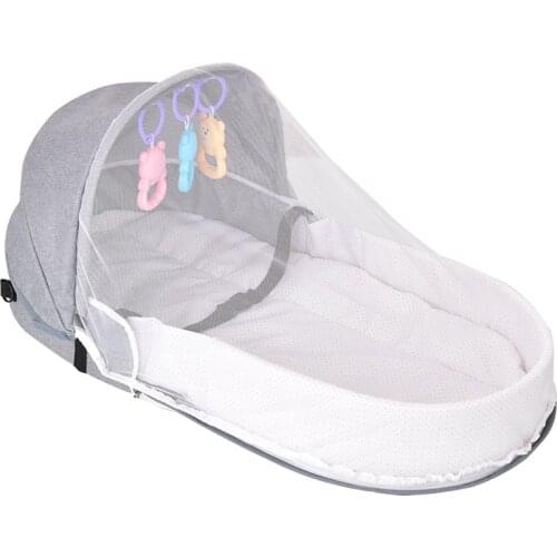 Baby Bed Travel Sun Protection Mosquito Net With Portable Bassinet Baby Foldable Breathable Infant Sleeping Basket