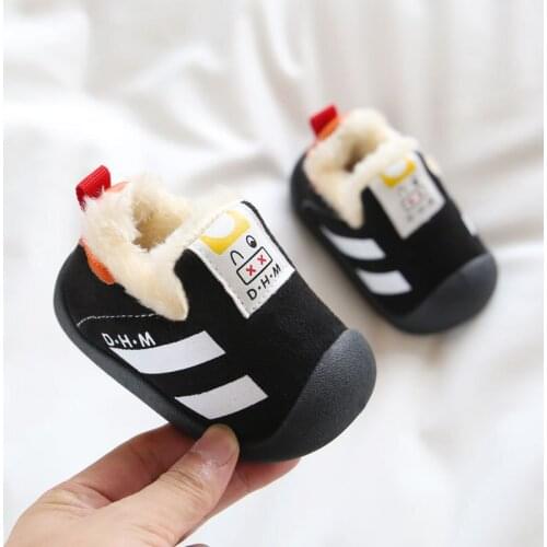 Childrens Shoes Snow Boots Unisex 2021 New Winter Boys Thick Plush Shoes Solid Girl Warm Shoes Kid Short Martin Boot Student