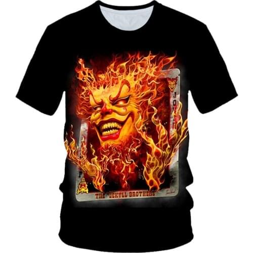 Women Men Film Anime Game Joker With Poker Be Reborn 3D T-Shirt Boy Girl Funny Comics Character Summer Harajuku Style Tees Top