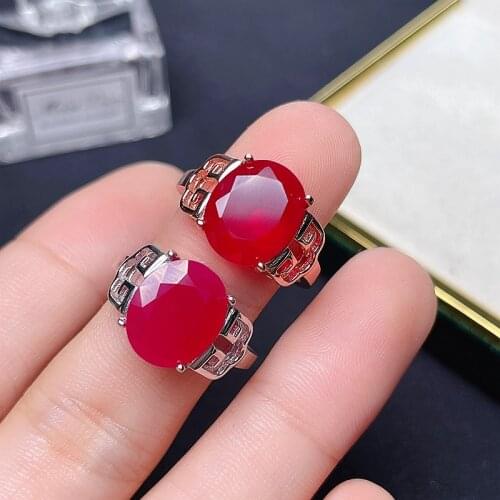 Natural ruby ring, 925 silver exquisite style, best selling quality, classic style