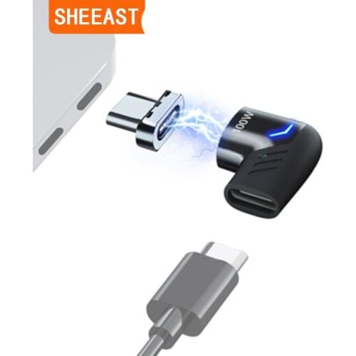 100W USB C To TypeC Magnetic Adapter Fast Charging 480Mbps Magnet Converter for iPad MacBook Pro Surface HUAWEI Switch Connector