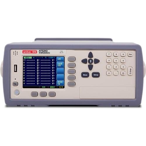 AT5210 Multi-channel Battery Internal Resistance Tester Resistance: 0.01m ohm~3.000 ohm Voltage: 0.00001V~60.000VDC