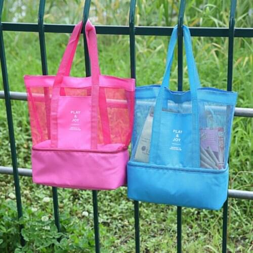 New Mesh Bag String Shopping Bag Reusable Fruit Storage Handbag Totes Women Shopping Net Bag Shopper Bag Nylon