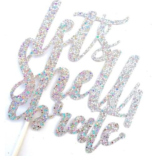 Personalize Lets Shellebrate Glitter Cake Topper Personalize Birthday Cake|Mermaid Party|Mermaid Cake|Birthday Party Decor