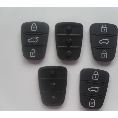 3 Buttons Rubber Pad For Hyundai I10 I20 I30 IX35 Kia Sportage Cerato Rio Flip Key Protective