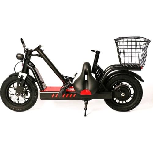 Smart Stable High Quality Comfortable 48V 400W 30KMH Speed 8/12/20AH Lithium Battery Small Folding Electric Scooter For Adults