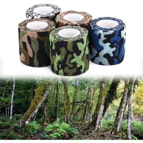Waterproof Self adhesive Non woven Camouflage Wrap Rifle Hunting Shooting Cycling Tape Camo Stealth Tape