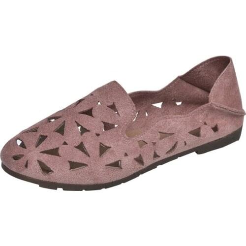 2021 New Flat Shoes Women Slip on Casual Loafers Female Bowtie Fashion Suede Moccasions Ballet Flats Shallow Ladies Footwear