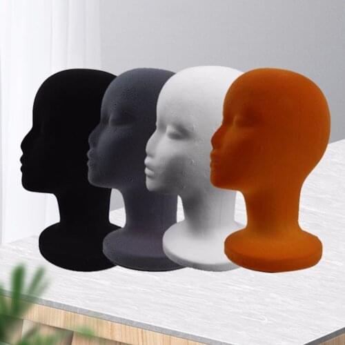Foam Female Mannequin Head Model Physical Shop Wig Eyeglass Stand Shop Mall Hat Display Holder Photo Studio Prop