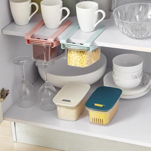 1PCS Fridge Food Organizer Adjustable Storage Rack Organizer Storage Drawer Container Refrigerator Box Rack Fridge Storage Shelf