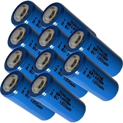 10PCS ER14335M 1200mah LiSOCL2 battery 2/3AA High magnification type for video camera electric equipment wireless