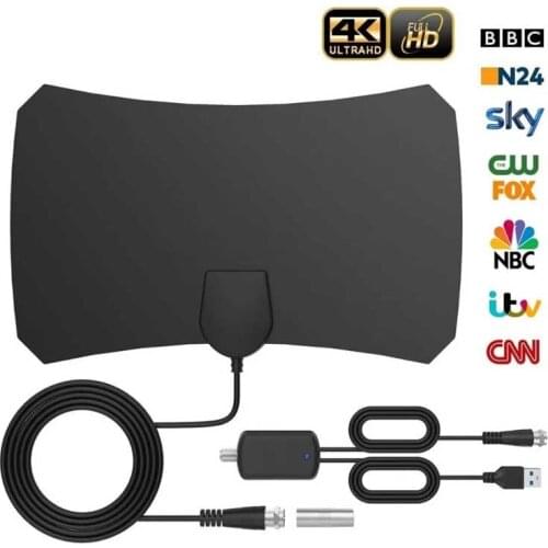 1800 Mijl Digitale Antenne Tv Indoor Versterker Signaal Booster DVB-T2 Hdtv Antenne Isdb-Tb Satellietsignaal Ontvanger Tv Antenn