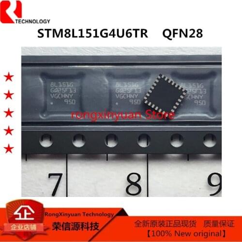5 pcs/lot STM8L151G4U6TR STM8L151G4U6 Marking: 8L151G UFQFPN-28 STM8L151G 8-bit ultralow power MCU Flash 100% New original