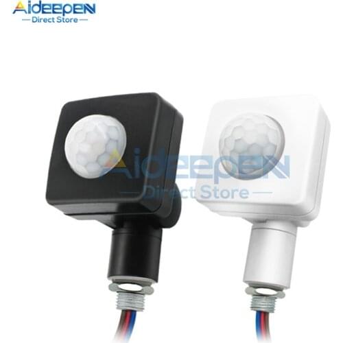 AC 85V-265V Mini Human Body Infrared Sensor Infrared Body Sensor Switch LED Flood Light PIR Motion Sensor Adjustable Switch