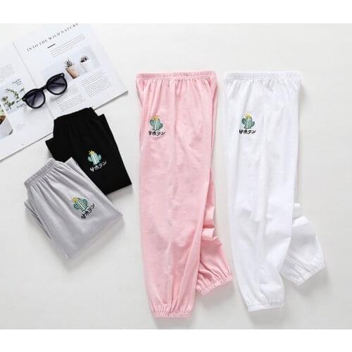 Kids Girls Pants Boys Mosquito Pants Children Baby Trousers Cotton Bloomers Breathable Girls Casual Pants Summer