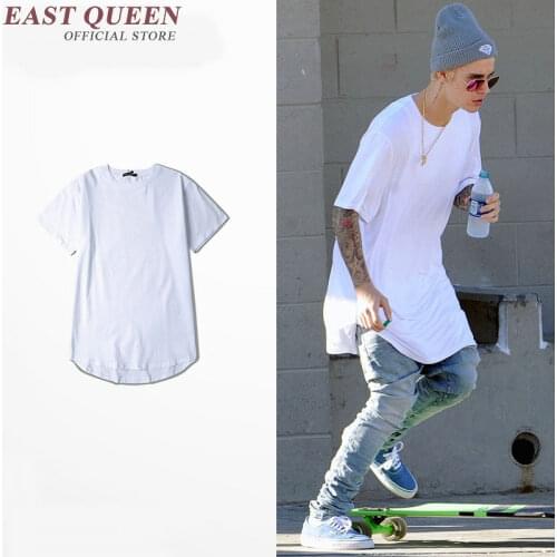 Extra long tee shirts for men hip hop extra long shirts for men man extra long t shirt new arrival hiphop t-shirt AA863